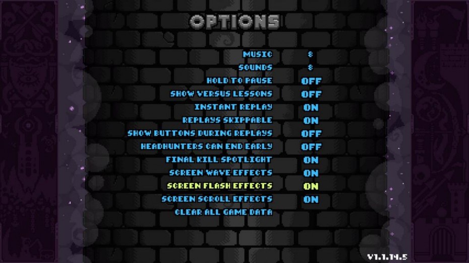 Towerfall options screen