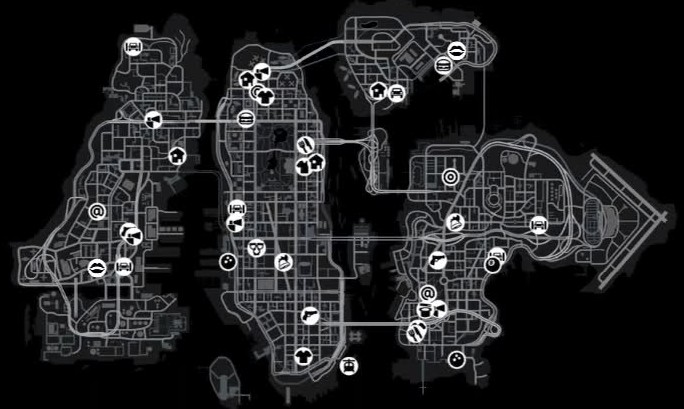 GTA IV map