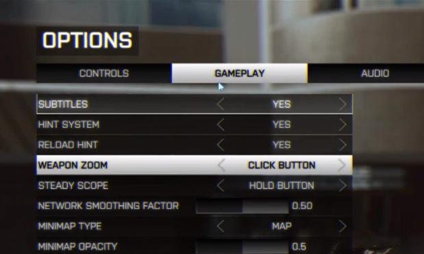 Battlefield 4 gameplay options