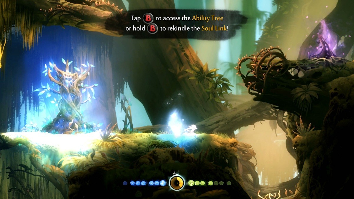 Ori and the Blind Forest tutorial text