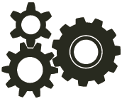Three cogs, all cogs highlighted