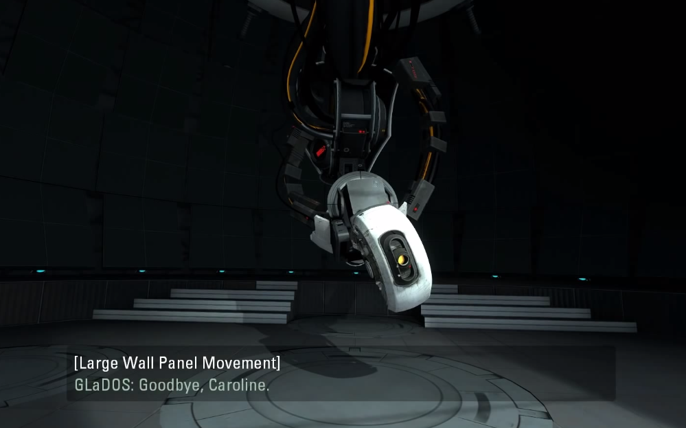 Portal 2 cutscene with GLaDOS