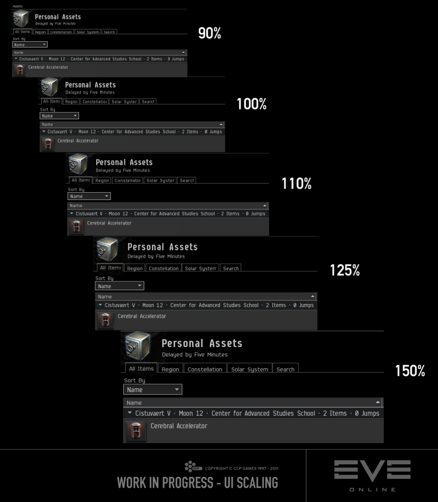 EVE online UI scaling options