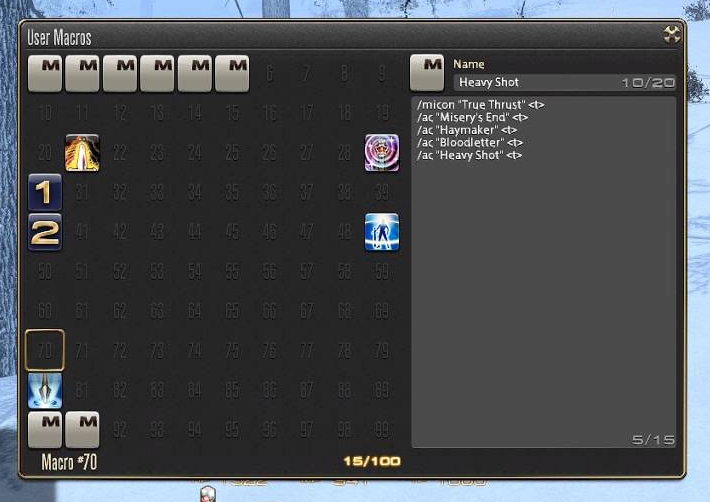 Final Fantasy XIVmacro builder
